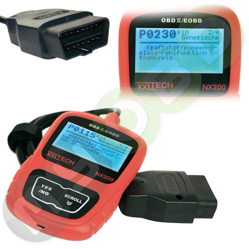 *XXLTech NX200 OBD2 OBD 2 II CAN Tester Scanner Diagnosegerät Audi VW Seat Skoda